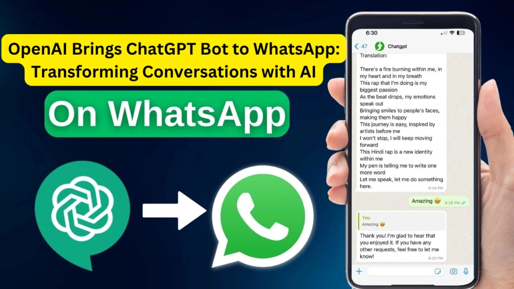 OpenAI Brings ChatGPT Bot to WhatsApp